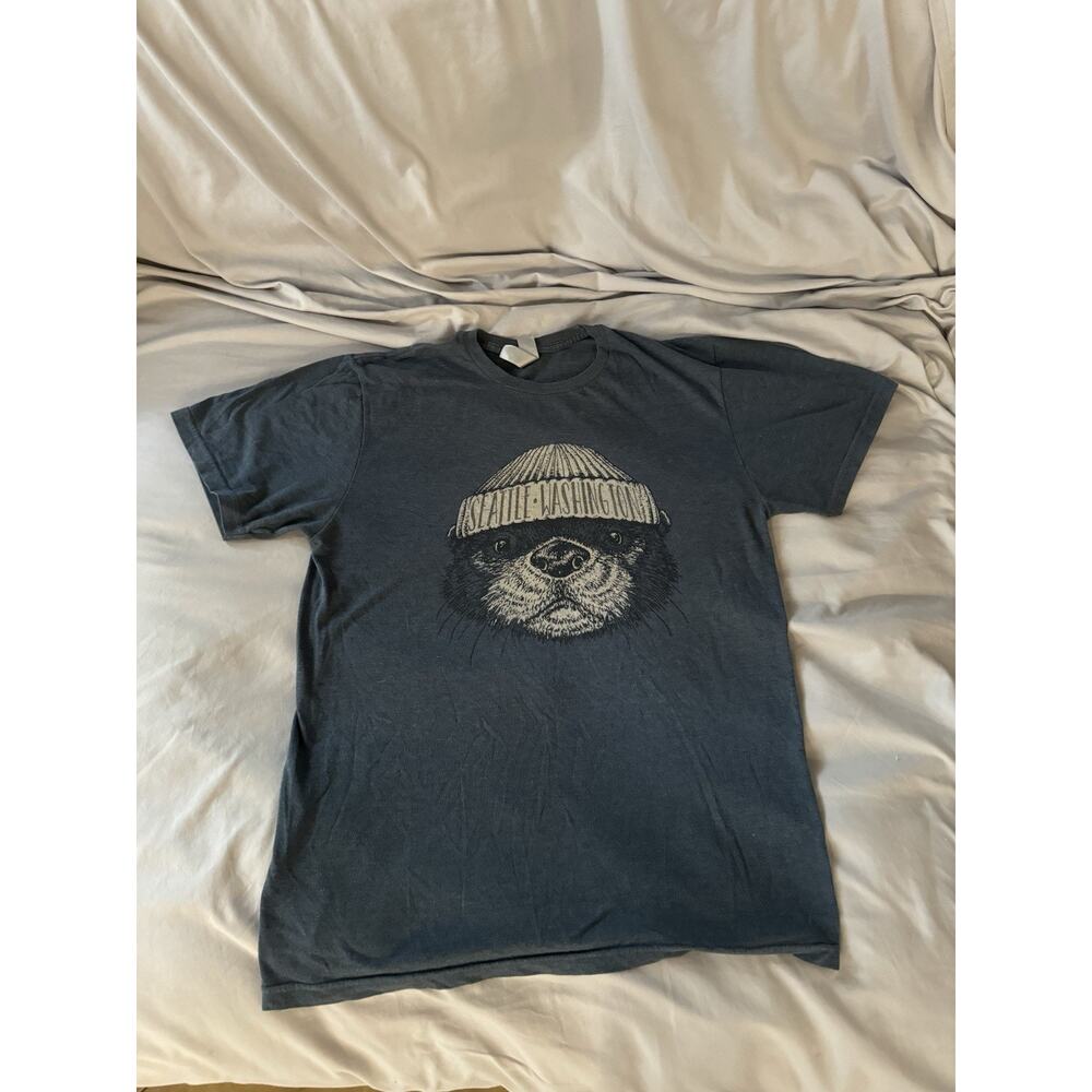 Duck Co. Seattle Washington Otter Graphic T-Shirt - Size M
